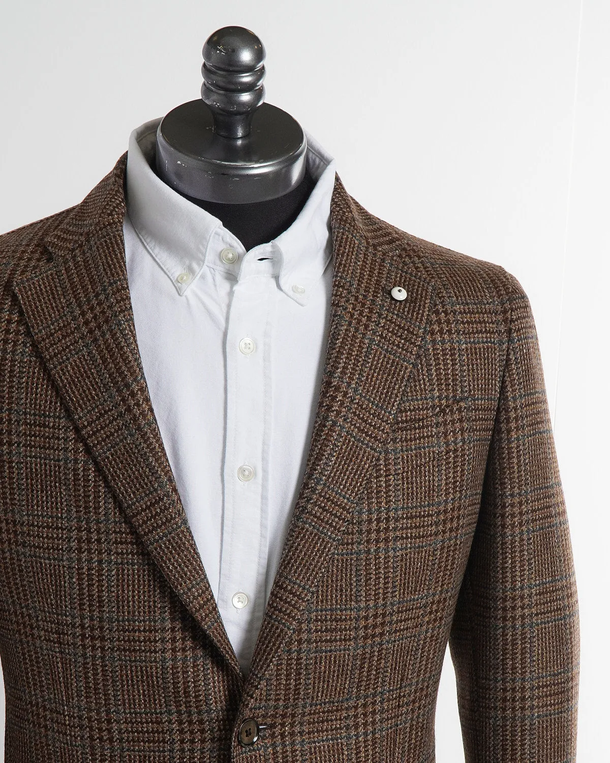 Wool & Cashmere Prince Of Wales Soft Jacket