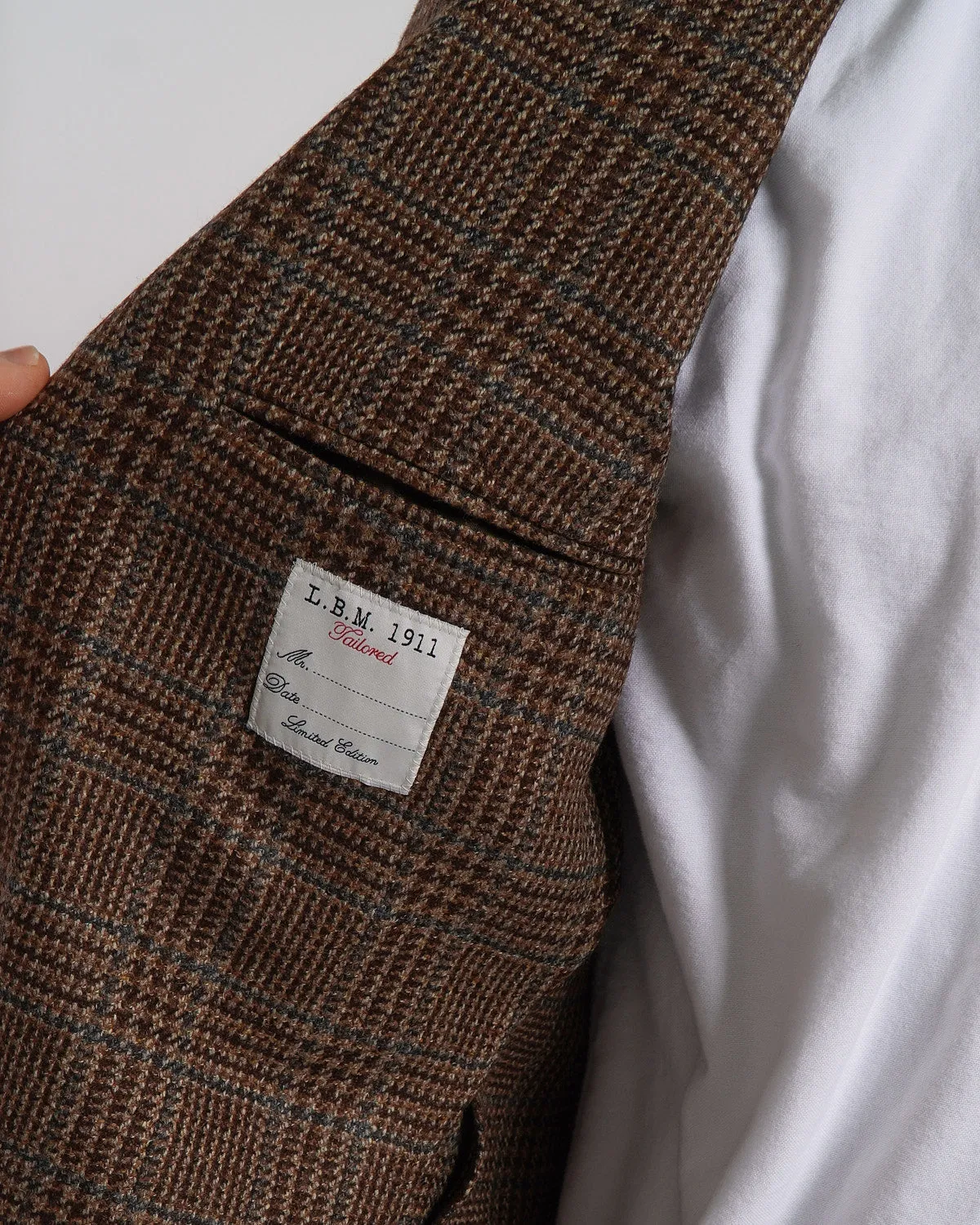 Wool & Cashmere Prince Of Wales Soft Jacket
