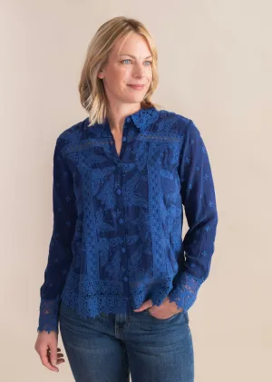 Yonah Jacket in Blue Night | Johnny Was
