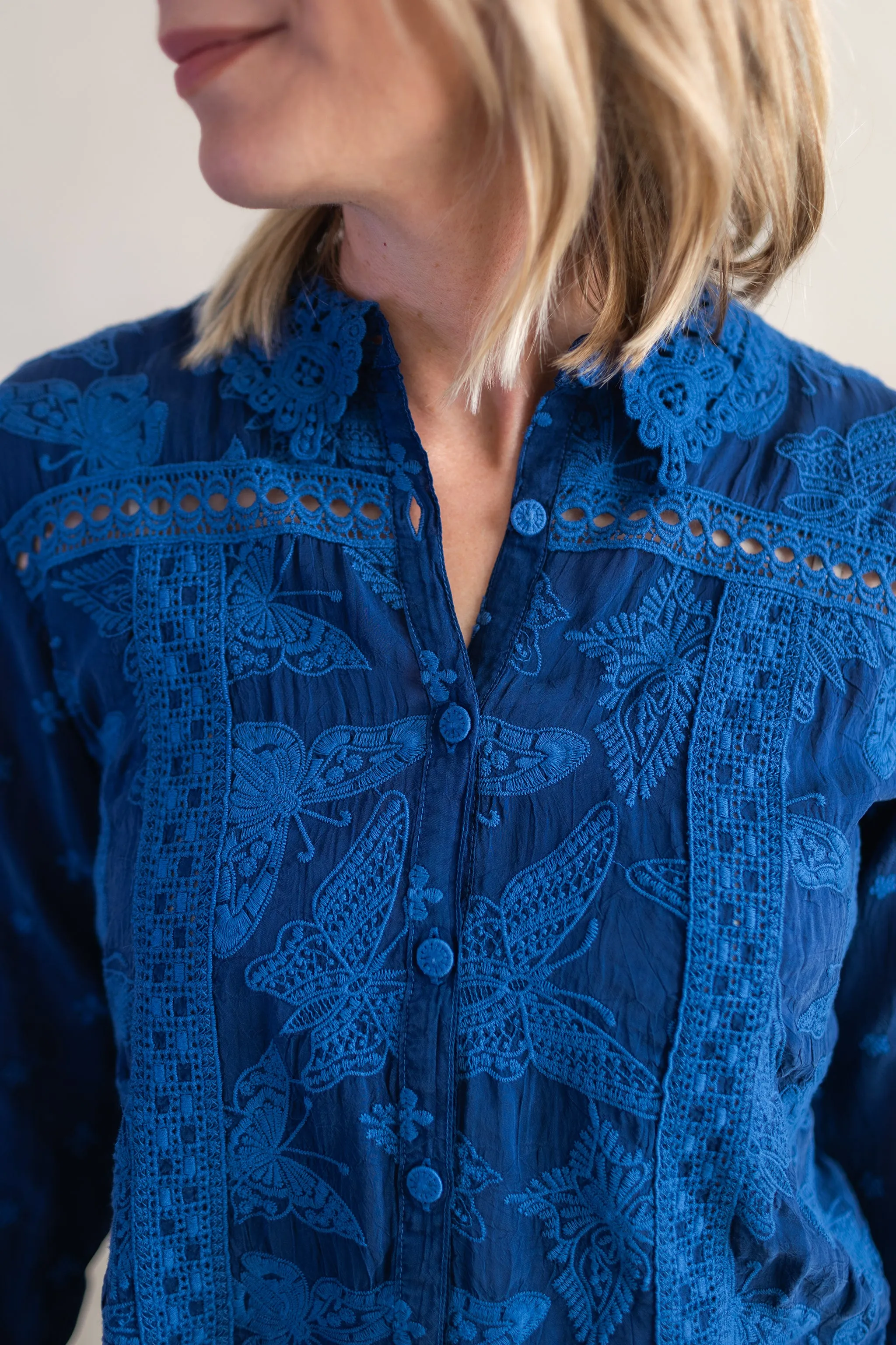 Yonah Jacket in Blue Night | Johnny Was